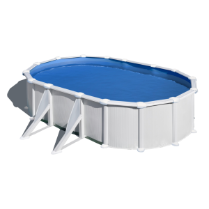 Gre Atlantis 610 x 375 blanca - Piscina ovalada de acero