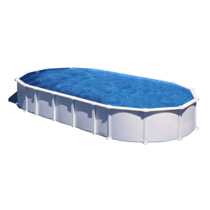 Gre Atlantis 915 x 470 blanca - Piscina ovalada de acero