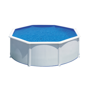 Gre Fidji Ø 350 blanca - Piscina redonda de acero