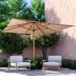 Parasol Sintra IASO 2,5 × 2,5 m de mástil central · IASO