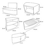 Muebles para spa Netspa Octopus (5 módulos)