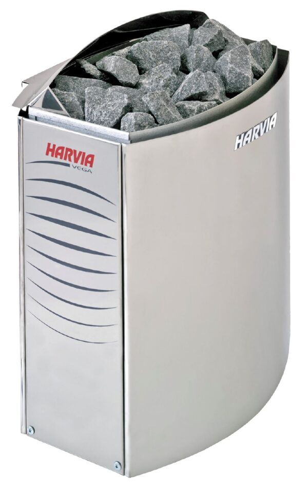 Estufa eléctrica Harvia Vega con mandos · Harvia