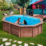 Piscina de madera Gre Sunbay Bambu 535 × 335 cm