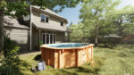 Piscina de madera Gre Sunbay Canelle 2 53 × 35 cm · Gre
