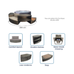 Spa semirrígido Netspa Vita Con muebles