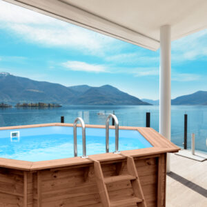 Piscina de madera SCP Tropical Sunshine 434 × 401 cm
