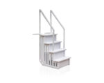 Escalera estándar Gre de acero inoxidable AISI 316 para piscina enterrada, 3 o 4 peldaños · Gre