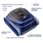 Robot limpiafondos sin cable BWT F1 Sonic Pro