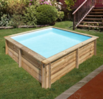 Piscina de madera Gre Sunbay City 225 × 225 cm