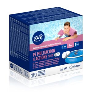 Kit Gre fórmula 4 acciones para piscinas hasta 20 m³ · Gre