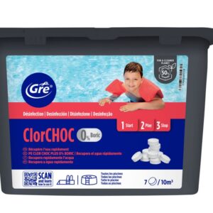 Cloro de choque Gre en pastillas de 30 g · Gre