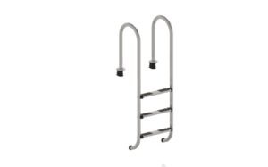 Escalera de muro Gre de acero inoxidable AISI 316 para piscina enterrada, 3 o 4 peldaños · Gre