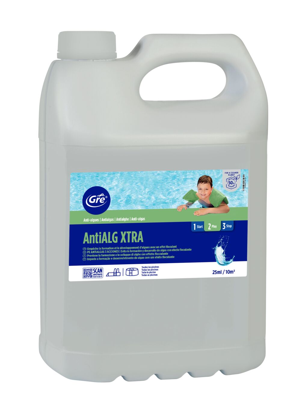 Antialgas Gre Extra 3 acciones líquido 5 litros · Gre Antialgas Gre Extra 3 acciones líquido 5 litros · Gre