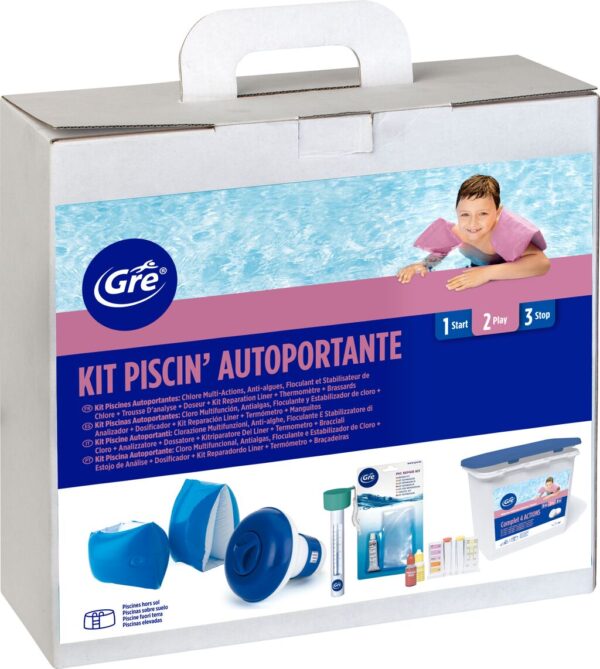 Kit de tratamiento Gre para piscina · Gre