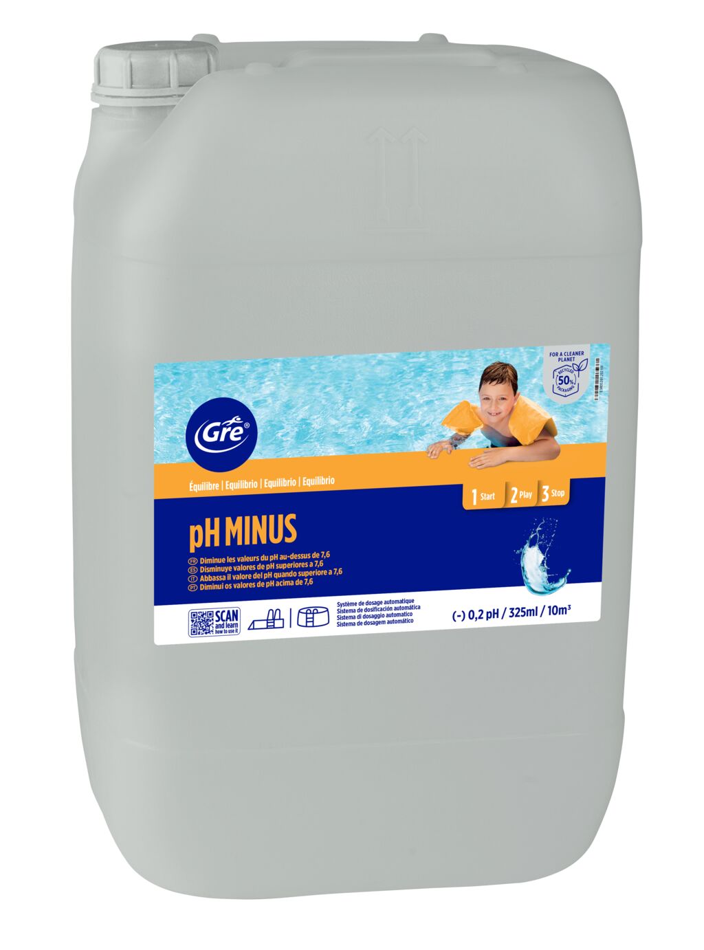 pH Plus granulado: Granulado para el bote, líquido para la bomba