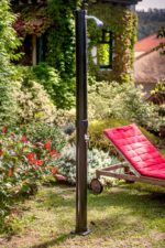 Ducha solar Gre de PVC negro en 2 piezas 20 l · Gre