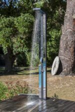 Ducha solar Gre Premium de aluminio con sprayer y lavapiés 38 l · Gre