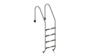 Escalera estándar Gre de acero inoxidable AISI 316 para piscina enterrada, 3 o 4 peldaños · Gre
