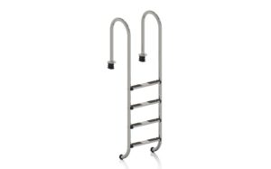 Escalera de muro Gre de acero inoxidable AISI 316 para piscina enterrada, 3 o 4 peldaños · Gre