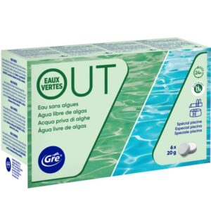 Stop aguas verdes Gre, caja de 6 pastillas de 20 g · Gre