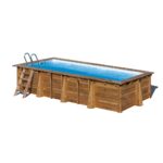 Piscina de madera Gre Sunbay Papaya 520 × 320 cm · Gre