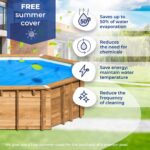 Piscina de madera Gre Sunbay Lili 2 Ø 280 cm · Gre