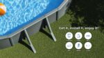 Piscina de acero Gre Anthracite 120 cm · Gre