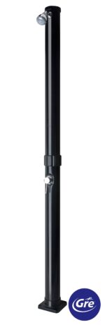 Ducha solar Gre de PVC negro en 2 piezas 20 l · Gre