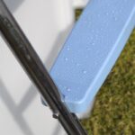 Escalera Gre 2×4 peldaños de acero inoxidable con plataforma para piscina elevada de hasta 132 cm · Gre