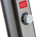 Ducha solar Gre de PVC negro con lavapiés 35 l · Gre