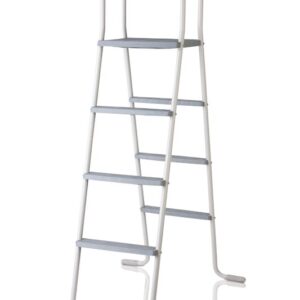Escalera Gre 2×3 peldaños de acero galvanizado con plataforma para piscina elevada · Gre