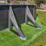 Piscina de acero Gre Aqualoon antracita 610 × 375 × 120 cm