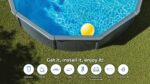 Piscina de acero Gre Anthracite 132 cm · Gre