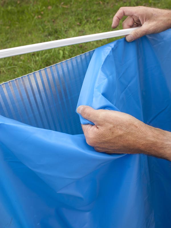 Liner Gre para piscinas de acero redondas · Gre