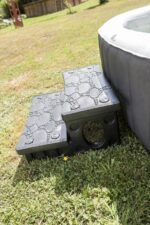 Escalera Gre de 2 peldaños de polietileno para spa · Gre