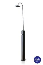 Ducha solar Gre de aluminio negro en 2 piezas 18 l · Gre