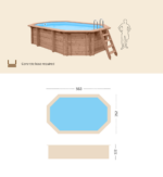 Piscina de madera SCP Blue Lagoon 56 × 52 cm · SCP