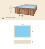 Piscina de madera SCP Summer Oasis 60 × 19 cm · SCP