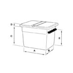 Caseta enterrada con orificios AstralPool Ø 350