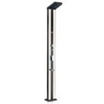 Ducha solar Gre Premium de aluminio con sprayer y lavapiés 38 l