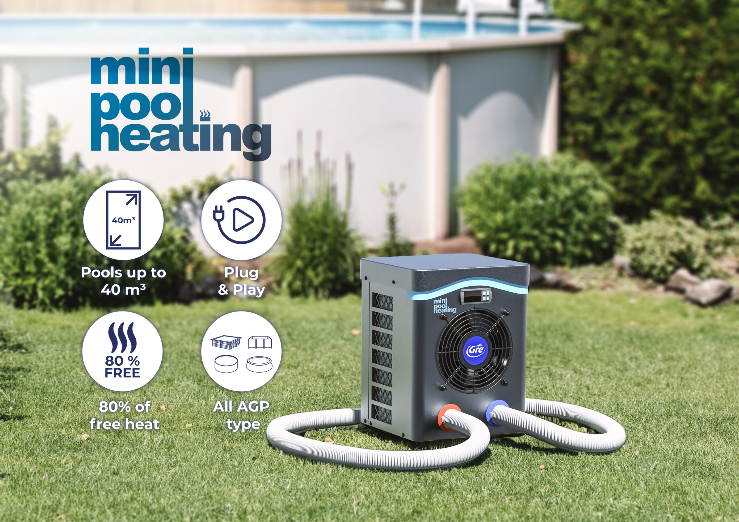 Gre Mini: Tres tamaños para menos de 40 m³