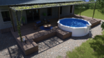 Piscina de acero Gre Bora Bora Ø 350 × 120 cm