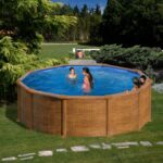 Piscina de acero Gre Mauritius Ø 350 × 132 cm