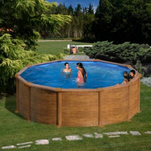Piscina de acero Gre Mauritius Ø 350 × 132 cm