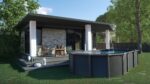 Piscina de acero Gre Capri 610 × 375 × 132 cm