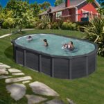 Piscina de acero Gre Capri 610 × 375 × 132 cm