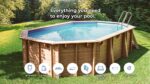 Piscina de madera Gre Sunbay Macadamia 632 × 335 cm · Gre