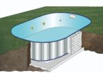Piscina enterrada Gre Madagascar 800 × 400 × 150 cm
