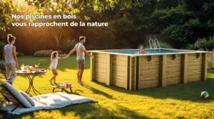 Piscina de madera Gre Sunbay Papaya 520 × 320 cm · Gre