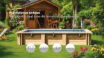 Piscina de madera Gre Sunbay Papaya 520 × 320 cm · Gre